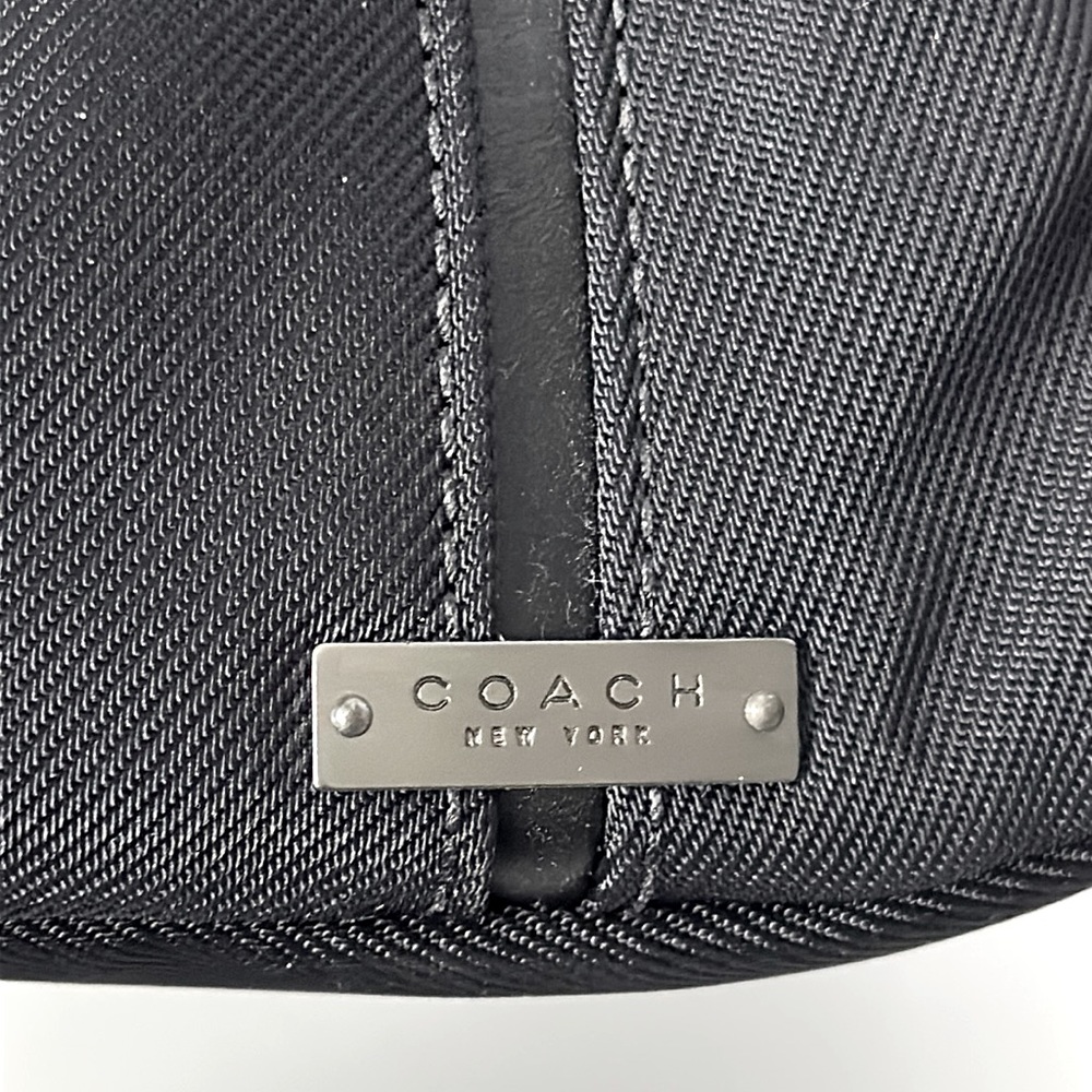 Coach Black Mini Bag with Silver Hardware